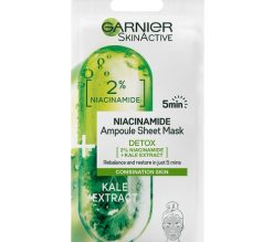 Garnier Skin Active 2% Niacinamide + Kale Detox Ampoule Sheet Mask