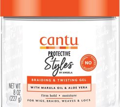 Cantu Protective Styles by Angela Braiding & twisting gel with Marula oil & Aloe Vera 227g