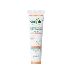 Simple triple protect moisturiser spf30 40ml